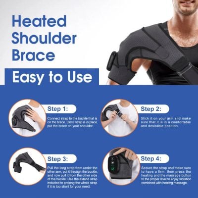 Shoulder Massager - Heated Shoulder Brace With Massage | REPOSEPOINT