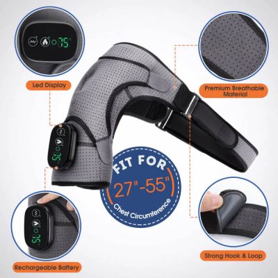 Shoulder Massager - Heated Shoulder Brace With Massage | REPOSEPOINT