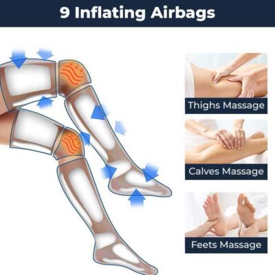 Air Compression Leg Massager with Heat For Circulation