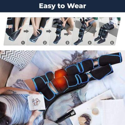 Air Compression Leg Massager with Heat For Circulation