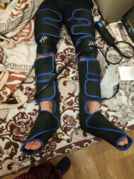 Full Air Compression Leg Massager with Heat Therapy for Recovery & Circulation photo review