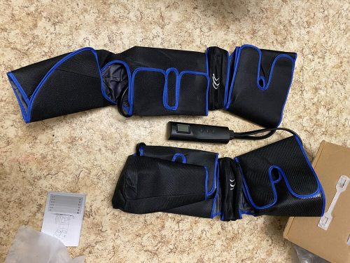 Full Air Compression Leg Massager with Heat Therapy for Recovery & Circulation photo review