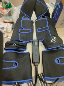 Full Air Compression Leg Massager with Heat Therapy for Recovery & Circulation photo review