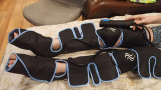 Full Air Compression Leg Massager with Heat Therapy for Recovery & Circulation photo review