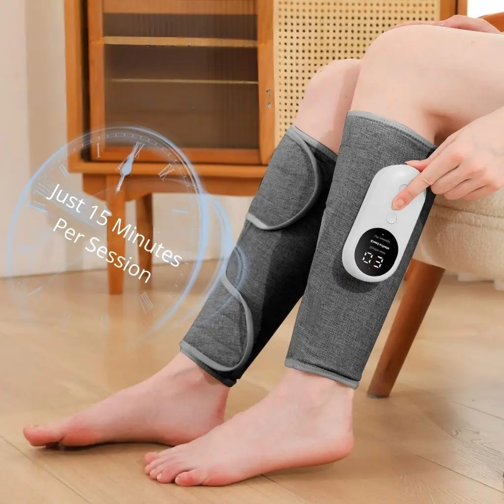 All-New Compression Leg Massager for Relief, Recovery and Improved Circulation
