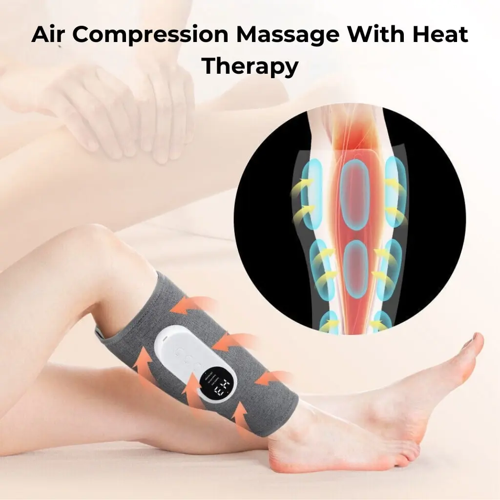 All-New Compression Leg Massager for Relief, Recovery and Improved Circulation