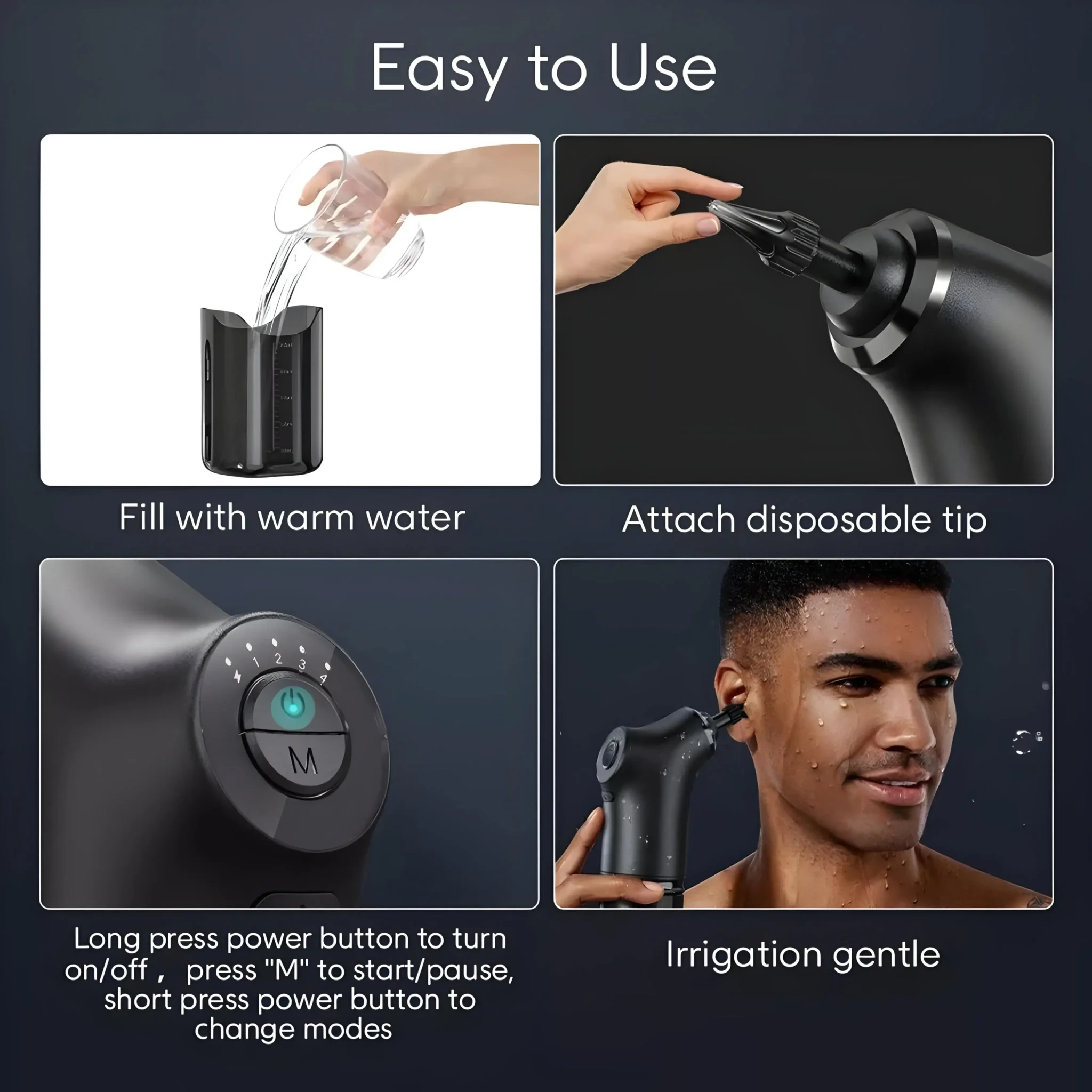 Water Powered Ear Cleaner And Ear Wax Removal Kit