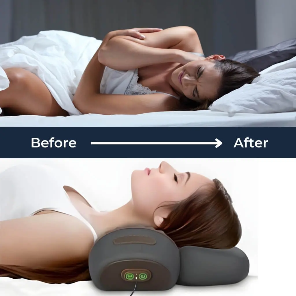 S Neck Hump Corrector Shiatsu Neck Back Massager With Heat